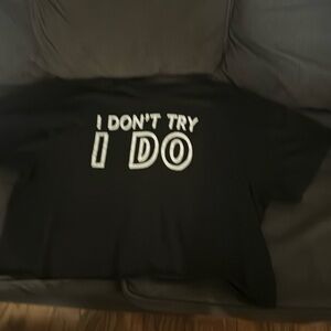 Extra large, miken flow, cropped tee shirt